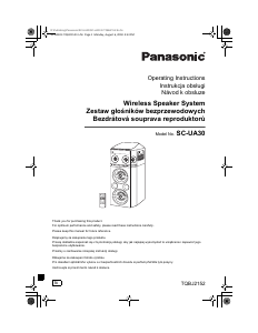 Manual de uso Panasonic SC-UA30 Altavoz