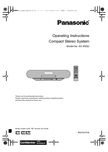 Manual Panasonic SC-RS52EB Speaker