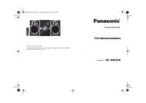 Kasutusjuhend Panasonic SC-AKX14 Stereokomplekt