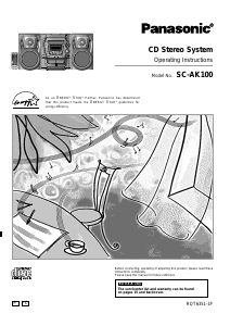 Manual Panasonic SC-AK100P Stereo-set