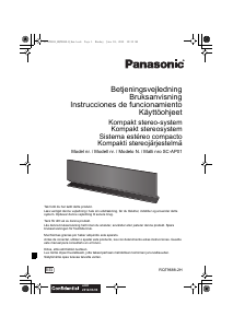 Käyttöohje Panasonic SC-AP01EG Stereosetti