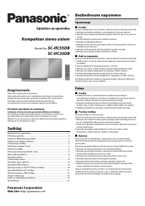 Priručnik Panasonic SC-HC33DB Stereo komplet