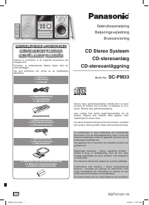 Bruksanvisning Panasonic SC-PM33 Stereoanläggning