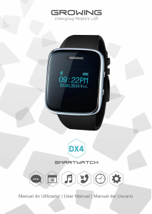 Manual de uso Growing DX4 Smartwatch