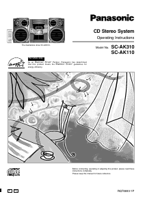 Manual Panasonic SC-AK310P Stereo-set