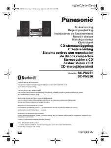 Käyttöohje Panasonic SC-PM250 Stereosetti