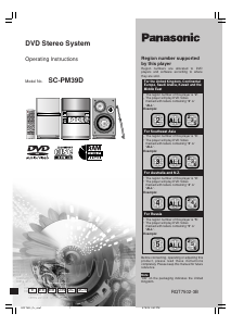 Manual Panasonic SC-PM39D Stereo-set