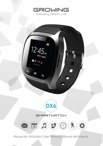 Handleiding Growing DX6 Smartwatch
