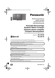 Bedienungsanleitung Panasonic SC-HC19EG Stereoanlage