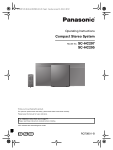 Handleiding Panasonic SC-HC295GN Stereoset