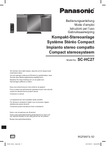 Manuale Panasonic SC-HC27EG Stereo set