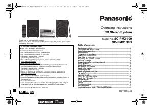 Manual Panasonic SC-PMX100GN Stereo-set