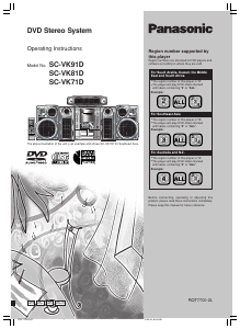 Manual Panasonic SC-VK71D Stereo-set