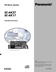 Manual Panasonic SC-AK27 Stereo-set