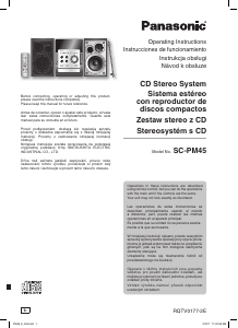 Manuál Panasonic SC-PM45 Stereo souprava