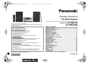 Manual Panasonic SC-PMX100BEB Stereo-set