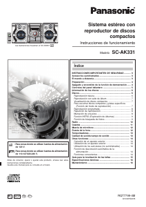 Manual Panasonic SC-AK331 Stereo-set