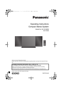 Manual Panasonic SC-HC38DBGN Stereo-set