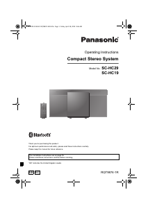 Manual Panasonic SC-HC29EC Stereo-set