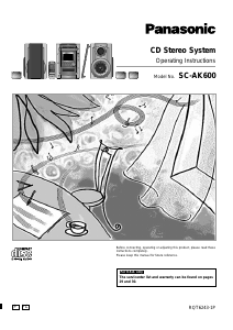Manual Panasonic SC-AK600PC Stereo-set