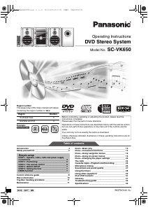 Handleiding Panasonic SC-VK650 Stereoset