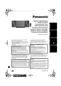 Manuale Panasonic SC-HC37EG Stereo set
