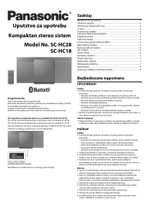 Priručnik Panasonic SC-HC28 Stereo komplet