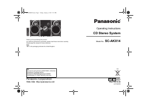 Manual Panasonic SC-AKX14EB Stereo-set
