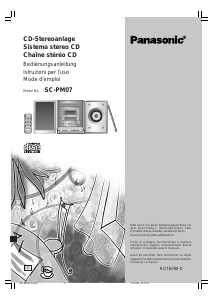 Bedienungsanleitung Panasonic SC-PM07EG Stereoanlage