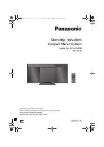 Manual Panasonic SC-HC18EB Stereo-set