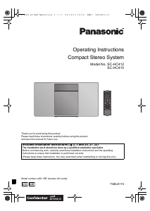 Manual Panasonic SC-HC410EG Stereo-set