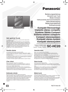 Manuale Panasonic SC-HC20 Stereo set