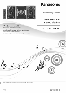 Rokasgrāmata Panasonic SC-AKX280 Mūzikas centrs