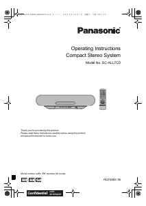 Manual Panasonic SC-ALL7CDGN Stereo-set