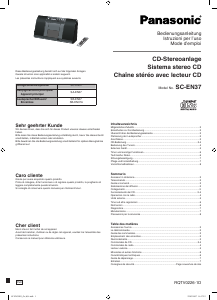 Manuale Panasonic SC-EN37 Stereo set