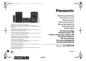 Bruksanvisning Panasonic SC-PMX7DBEG Stereoanläggning