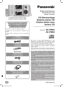 Manuale Panasonic SC-PM54 Stereo set