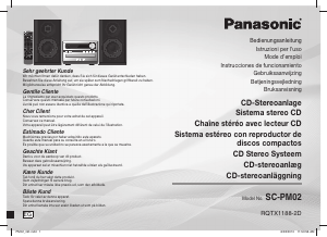 Manuale Panasonic SC-PM02EG Stereo set