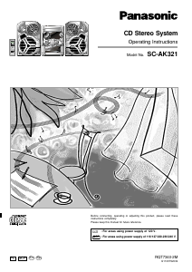 Manual de uso Panasonic SC-AK321 Set de estéreo