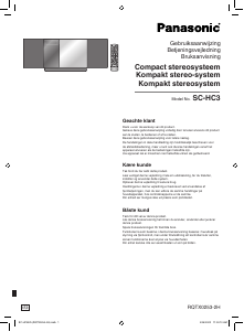 Handleiding Panasonic SC-HC3 Stereoset