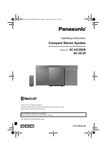 Manual Panasonic SC-HC29GS Stereo-set