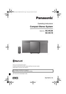 Manual Panasonic SC-HC19EC Stereo-set