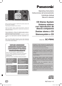 Manuál Panasonic SC-PM46 Stereo souprava