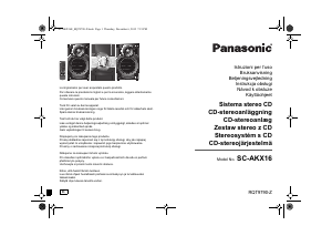 Manuale Panasonic SC-AKX16E Stereo set