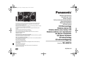 Bruksanvisning Panasonic SC-AKX14EG Stereoanläggning