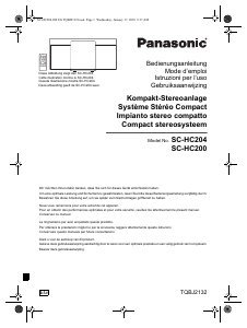 Bedienungsanleitung Panasonic SC-HC204EG Stereoanlage