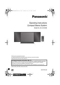 Manual Panasonic SC-HC57DBEB Stereo-set