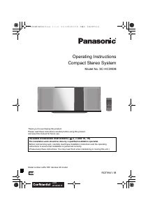 Manual Panasonic SC-HC39DBEB Stereo-set