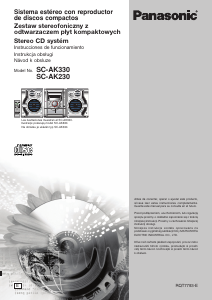 Manual de uso Panasonic SC-AK230 Set de estéreo