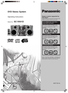 Manual Panasonic SC-VK61D Stereo-set